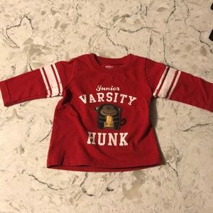 Longsleeve Carter’s shirt.